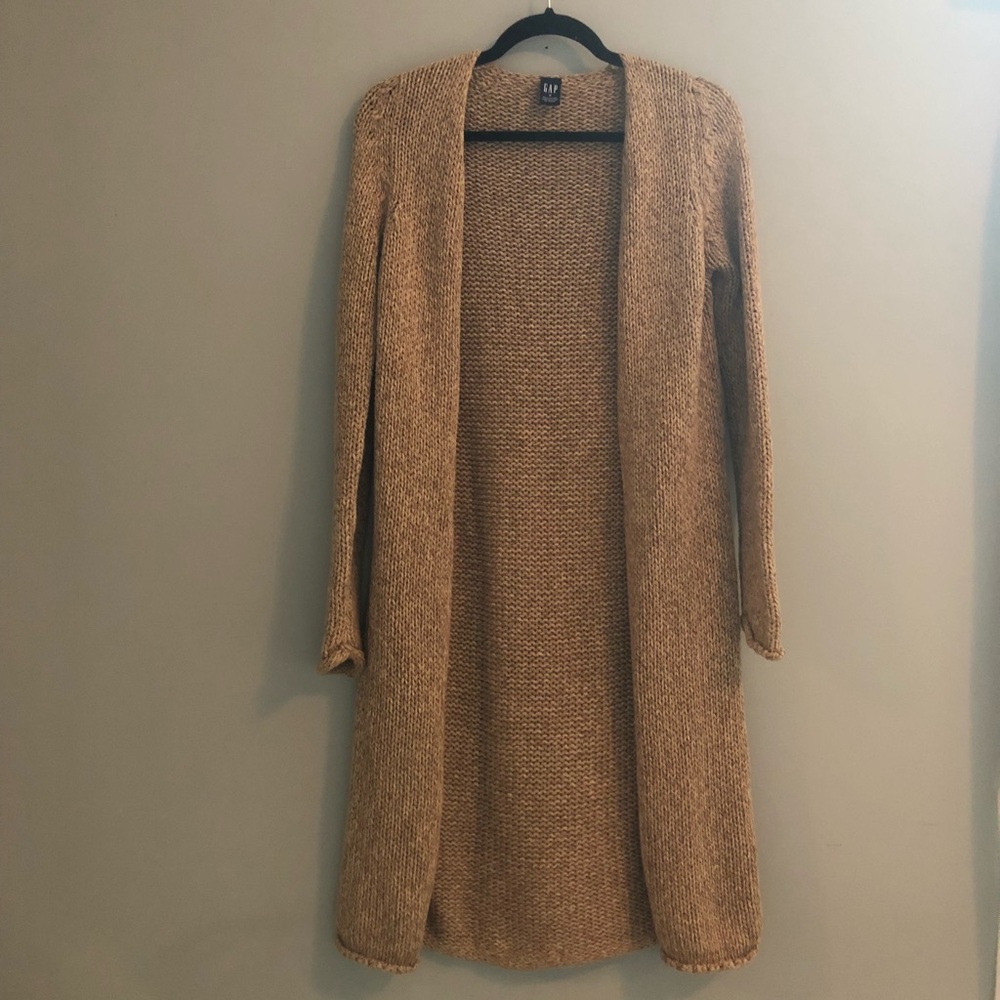 Gap Long Tan Cardigan